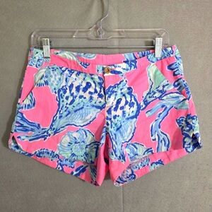 Lilly Pulitzer 4" Womens Barefoot Princess Print Andie Shorts 20948 Size 2